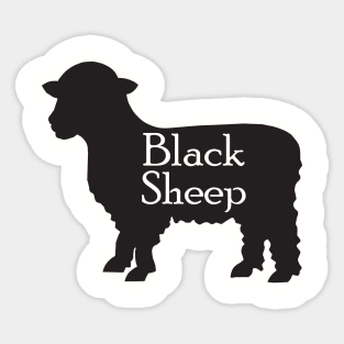 MUTCD W11-17 Black Sheep Crossing Sign Sticker